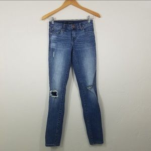 See Thru Soul Lily Skinny Distressed Jeans Size 1
